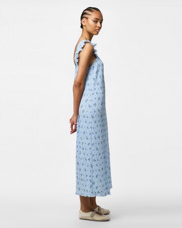 Pieces Flora Strap Flounce Jersey Dress