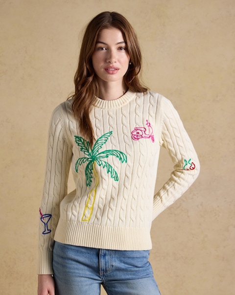 Joules Palm Tree Jumper