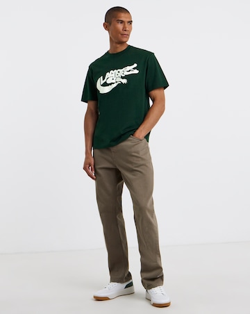 Lacoste Short Sleeve Graphic Printed T-Shirt - Green