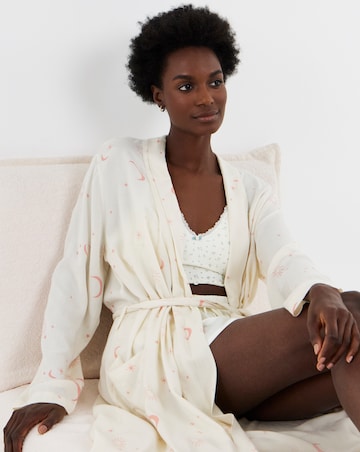 Celestial Linen Maxi Dressing Gown