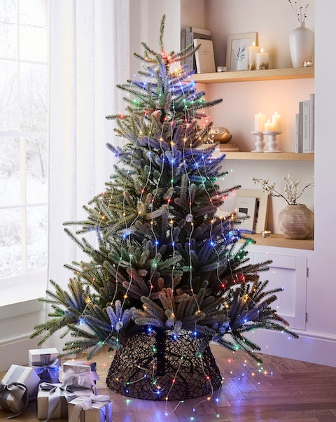 New In - Multi Coloured Cascading Tree Lights