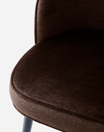 Emilie Chenille Pair of Dining Chairs