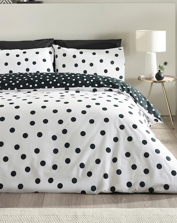 Catherine Lansfield Polka Dot Duvet Cover Set