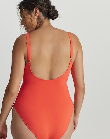Simply Be Medium Tummy Control Swimsuit Coral