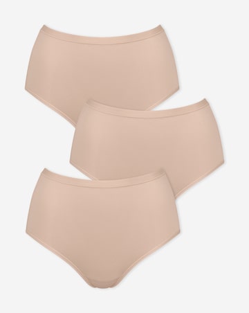 Sloggi Go Daily Cotton (3 Pack) Soft High Waist Knickers