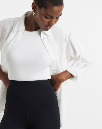 Black Jersey High Waisted Leggings