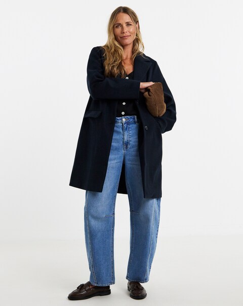 Single Breasted Lined Coat