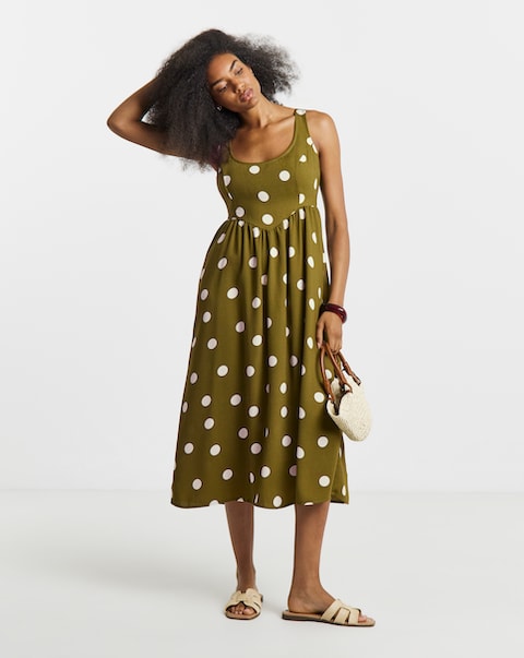 Simply Be Strappy Angled Waist Detail Dress