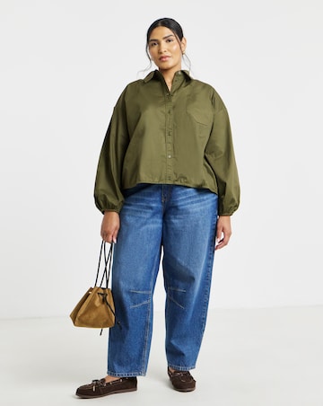 Simply Be Gathered Hem Tie Back Shirt