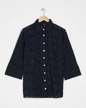 Pure Cotton Broderie Shirt
