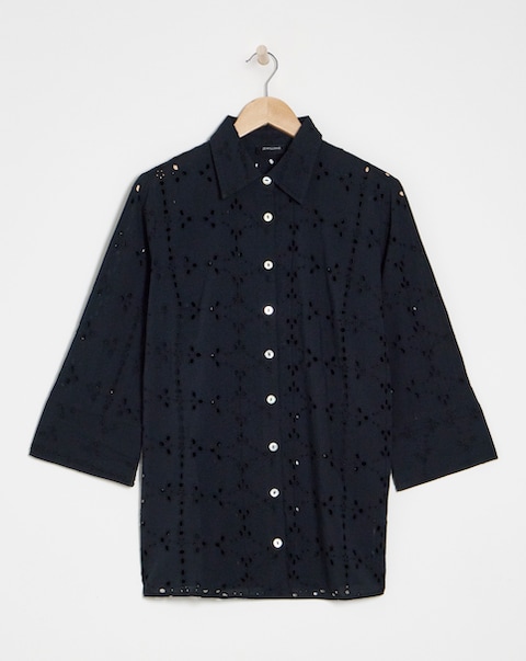 Pure Cotton Broderie Shirt