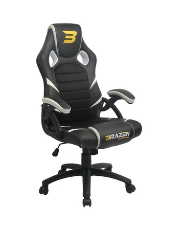 BraZen Puma PC Office Gaming Chair - White