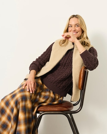 FatFace Luna Gilet Chocolate