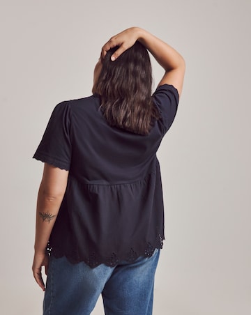 Julipa Lace Trim Blouse