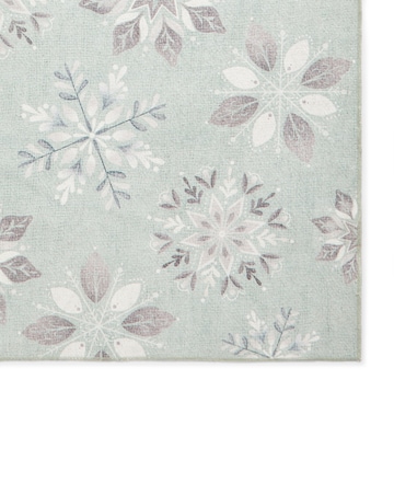 Christmas Snowflakes Washable Large Doormat