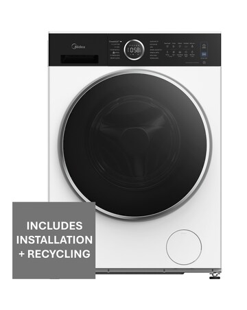 Midea 10kg Washing Machine - White + Installation