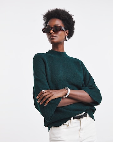 Funnel Neck Batwing Jumper