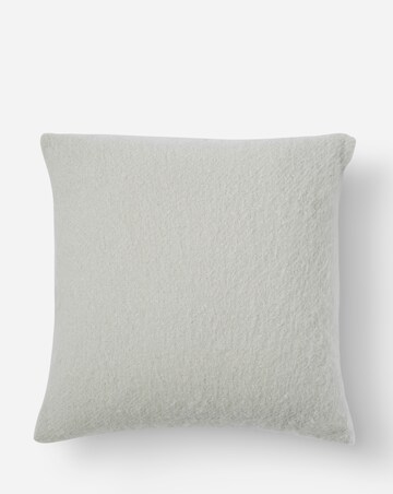 Faux Mohair Fringed Cushion