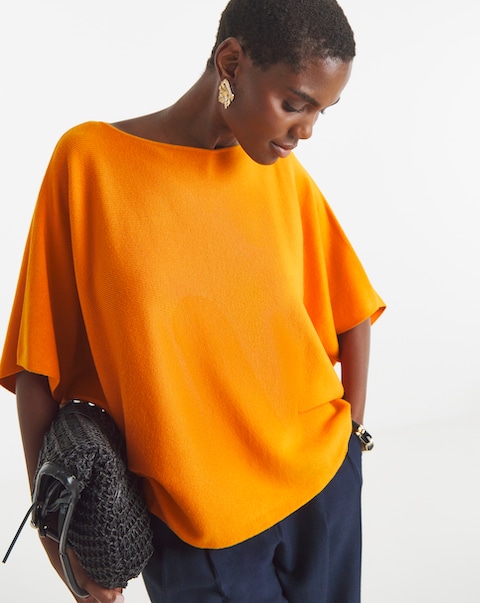 Mango Kimono Sleeve Knitted Jumper