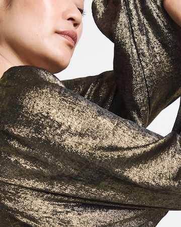 Foil Maxi Tea Dress