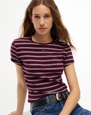 Tommy Jeans Slim Rib Tee