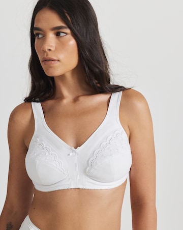 Pretty Secrets (2 Pack) Sally Minimiser Non Wired Bras (C-L) White/White