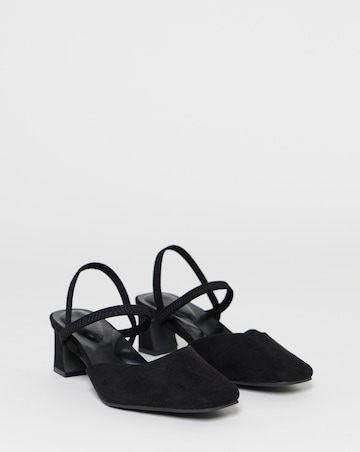 Lita Slingback Block Heel Shoes - Extra Wide Fit (EEE)