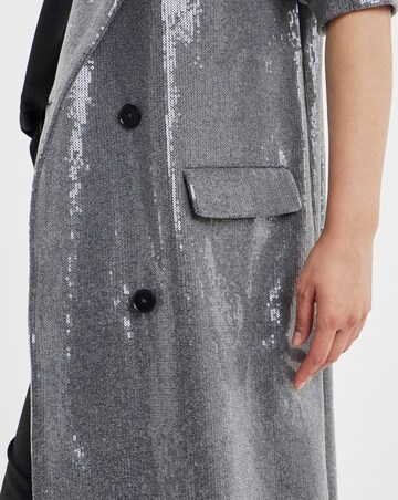 Sequin Longline Coat