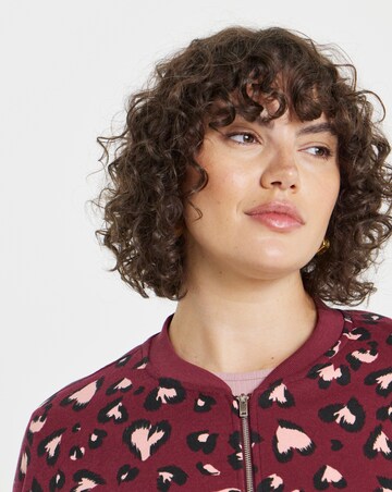 Simply Be Burgundy Bomber Jacket