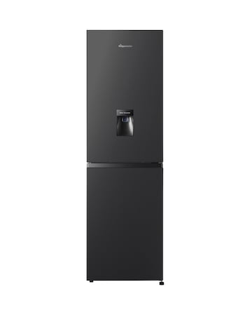 Fridgemaster MC55240DEB Fridge Freezer with Water Dispenser- E Rated
