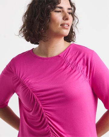 Pink Seam Detail Top