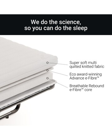 Jay-Be Brushed Twill Footstool Bed with Comfort Mattress