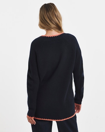 Sponge Slouchy V Neck WHIPSTITCH TUNIC