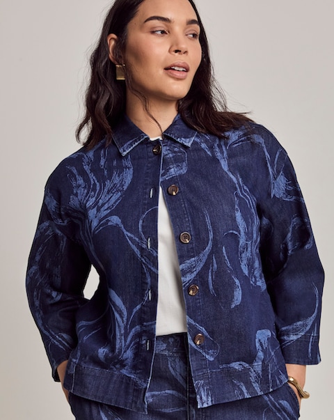 Julipa Printed Denim Jacket