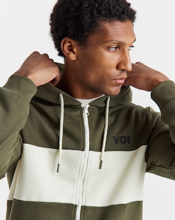 Voi Block Zip up Hoodie Long Length