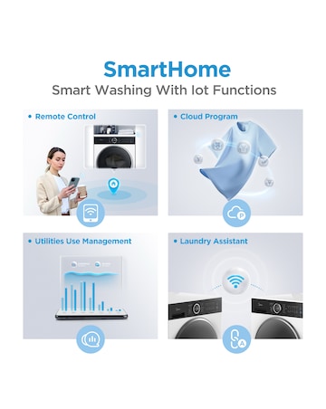 Midea 10kg Washing Machine - White + Installation