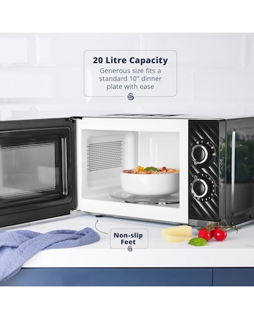 Swan Windsor Microwave Black