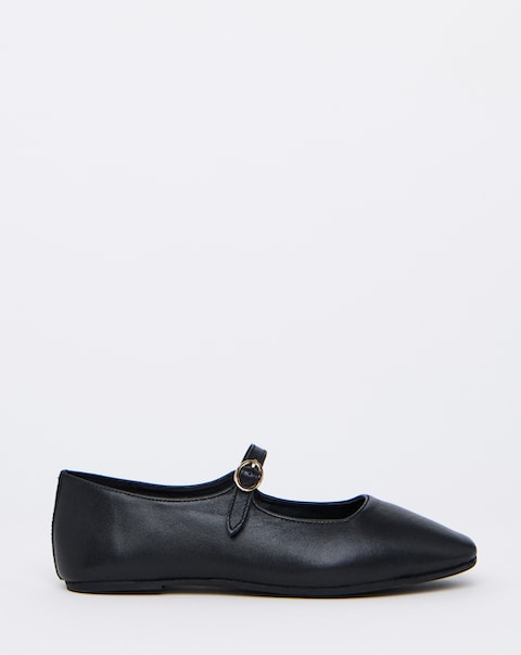 Virginia Mary Jane Flat Shoes - Wide Fit (E)