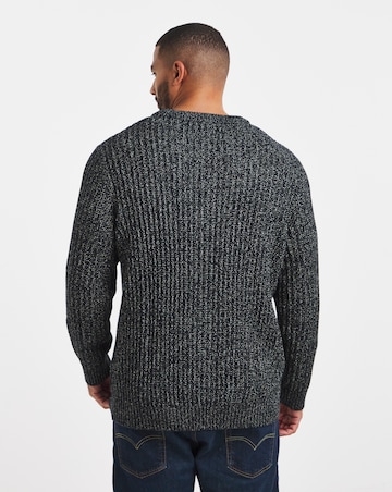 Jack & Jones Jaxon Crew Knit Jumper - Navy