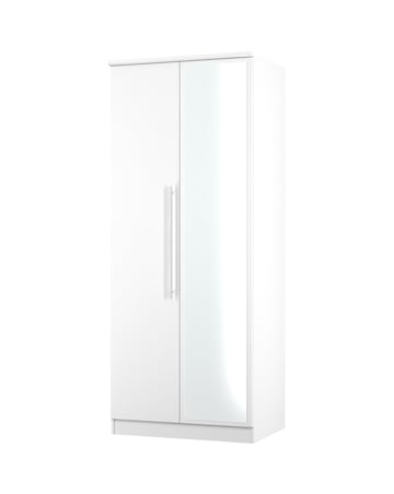 Osprey Ready Assembled 2 Door Mirrored Wardrobe - Kids
