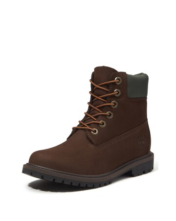 Timberland Brown Premium 6 Inch Lace Up Boots - Standard Fit (D)