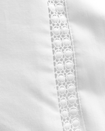 Bianca Oxford Lace Trim Duvet Cover Set
