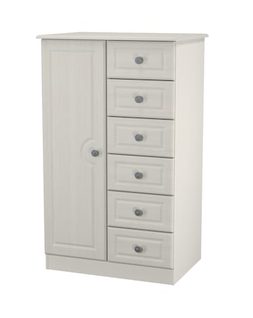 Peregrine Ready Assembled 1 Door 5 Drawer Kids Wardrobe - Kids