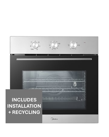 Midea Built-In Single Oven - Stainless Steel + Installation