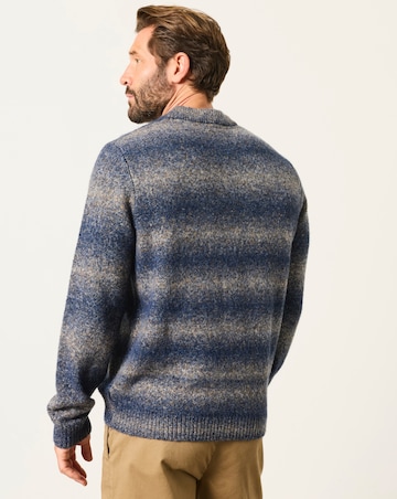FatFace Deanstone Ombre Jumper - Blue