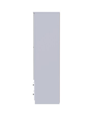 Peregrine Ready Assembled 2 Door 2 Drawer Mirrored Wardrobe - Kids