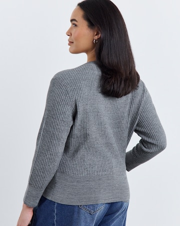 Button Through Cinched Cardigan