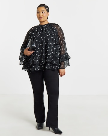 Simply Be Ruffle Detail Blouse