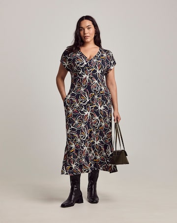Julipa Petite Cap Sleeve Midi Dress