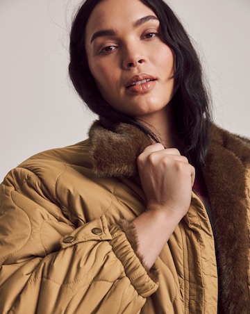 Julipa Reversible Fur Padded Coat